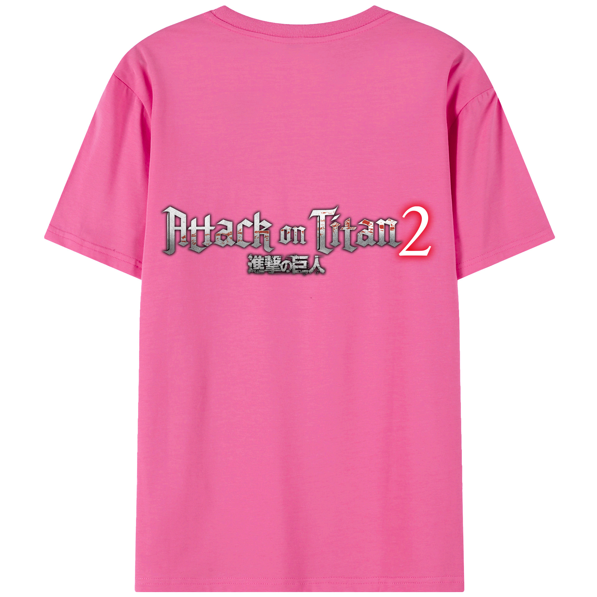 （画像用） 進撃の巨人 Attack on Titan レディース半袖Tシャツ(バックプリント)